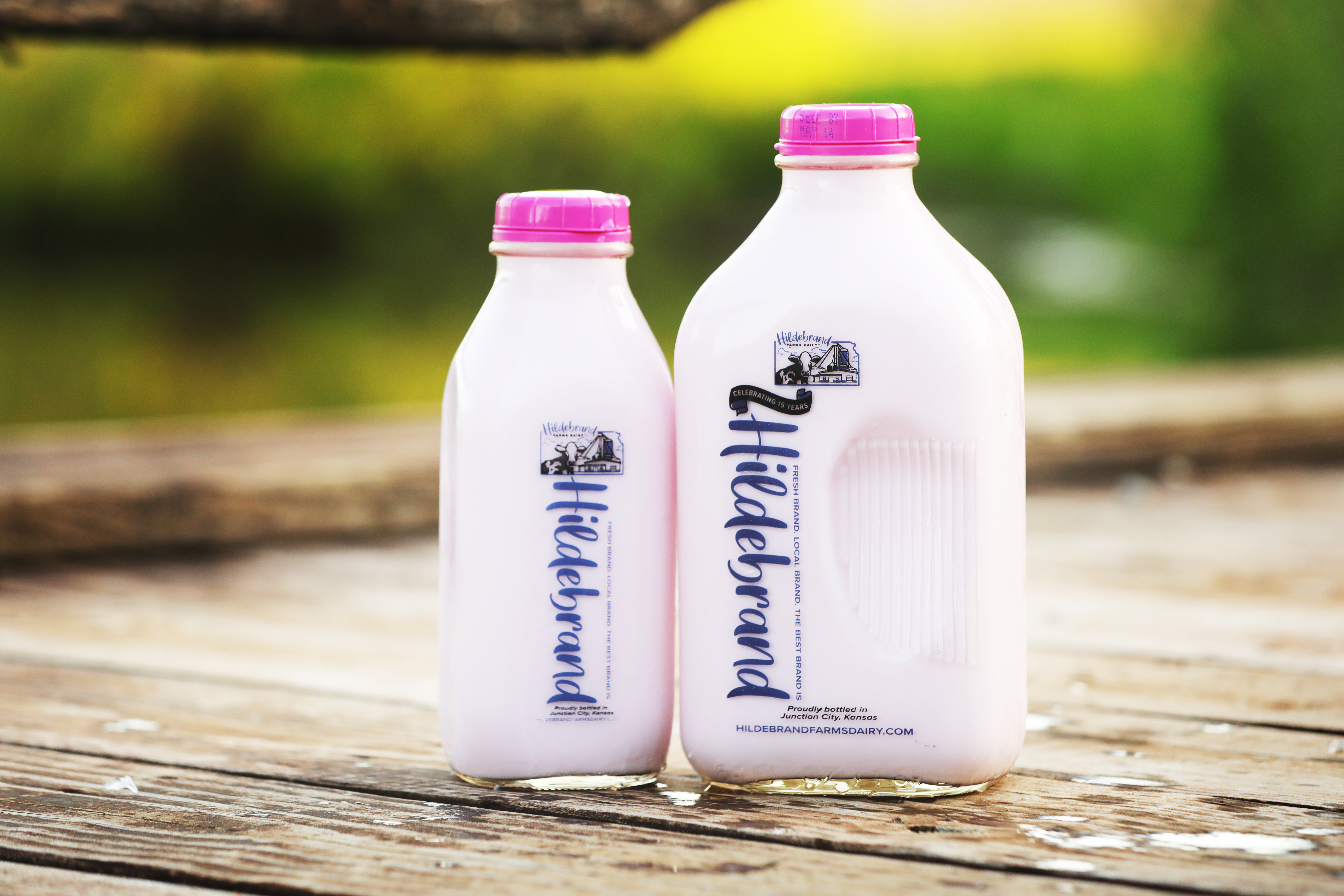 Hildebrand Farms Dairy glass-bottled milk
