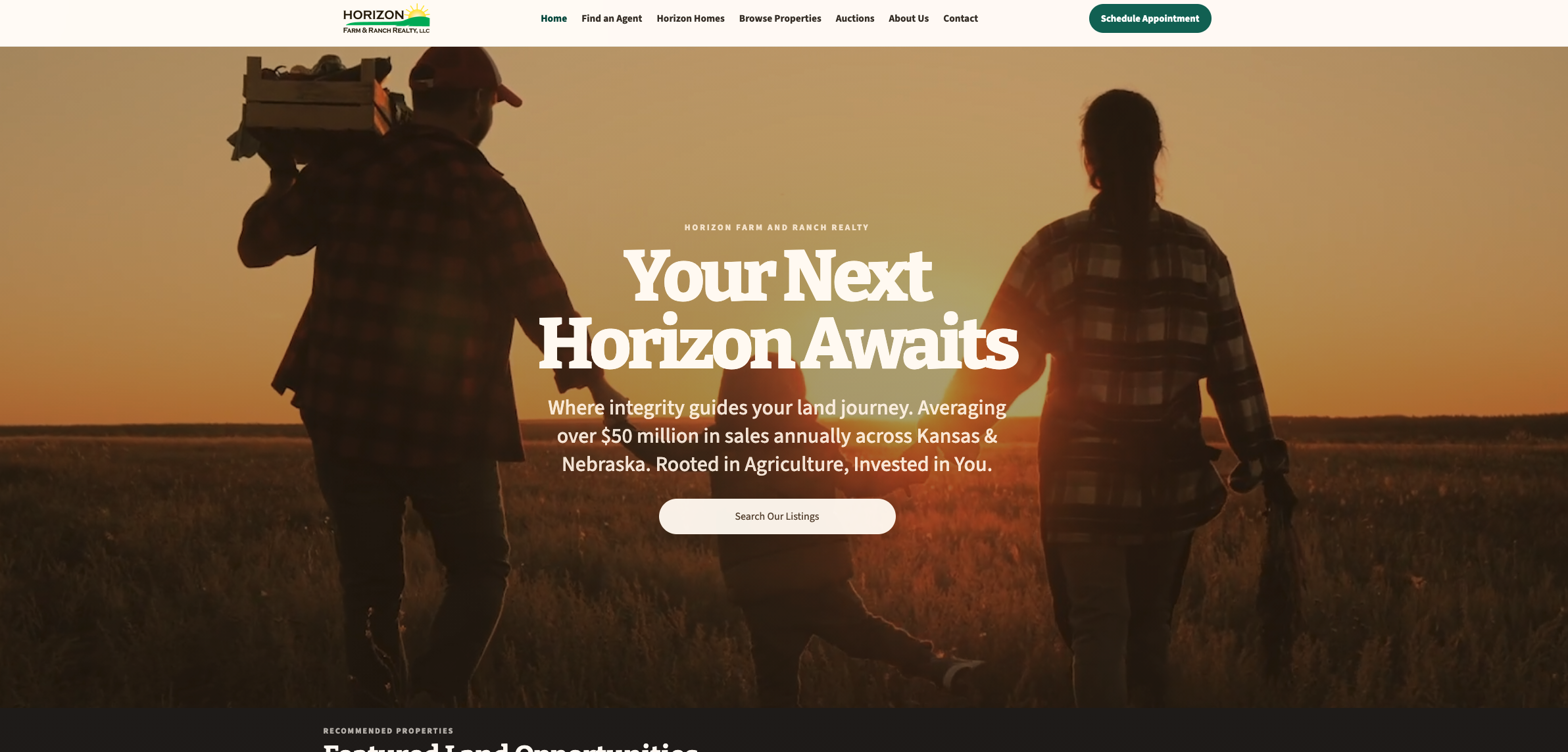 Horizon Farm and Ranch hero scene