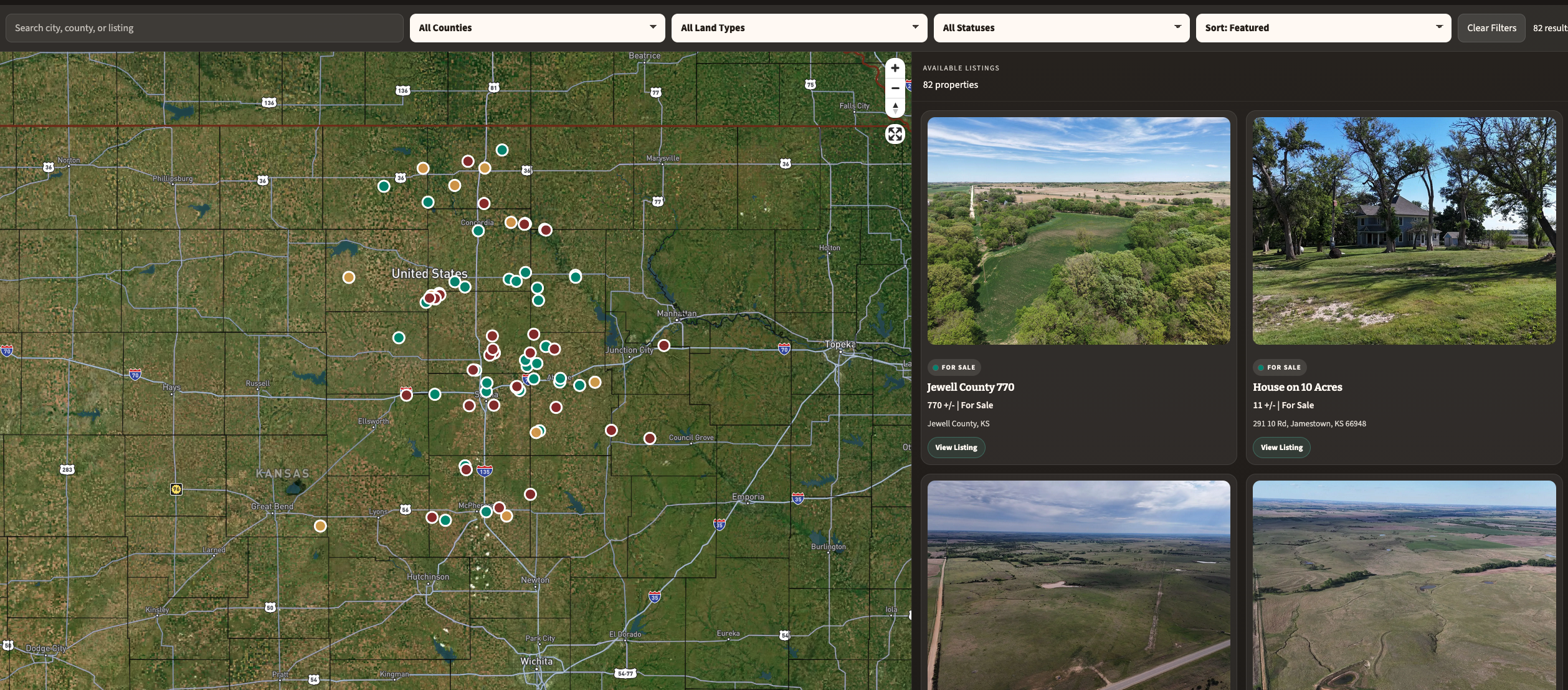 Horizon Farm and Ranch land photography
